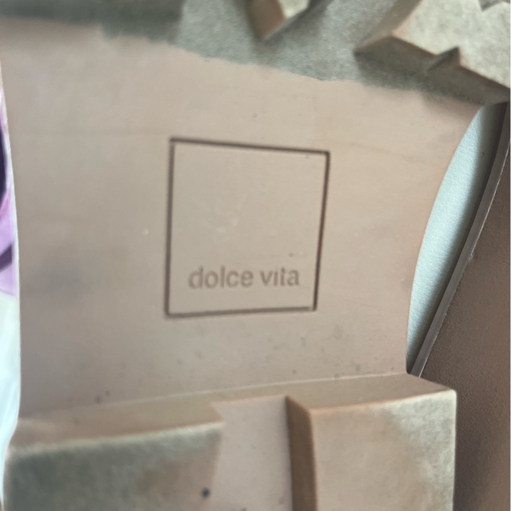 Dolce Vita Cream Ankle Boots with Modern Chunky Sole - Picture 3 of 5